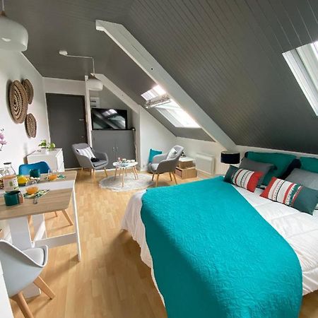 Appartement Agreable Cocon Sous Les Toits - Parking - Wifi à Pleneuf-Val-Andre Extérieur photo