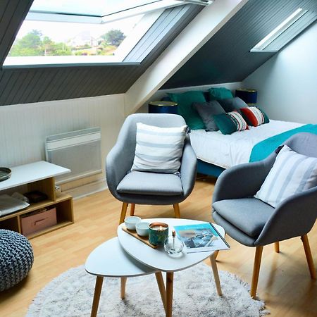 Appartement Agreable Cocon Sous Les Toits - Parking - Wifi à Pleneuf-Val-Andre Extérieur photo