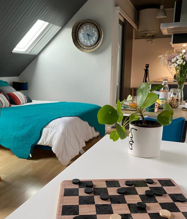Appartement Agreable Cocon Sous Les Toits - Parking - Wifi à Pleneuf-Val-Andre Extérieur photo
